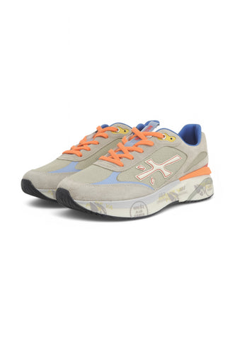 PREMIATA Sneakers Uomo Grigio Arancio MOERUN-PE25-VAR 7301