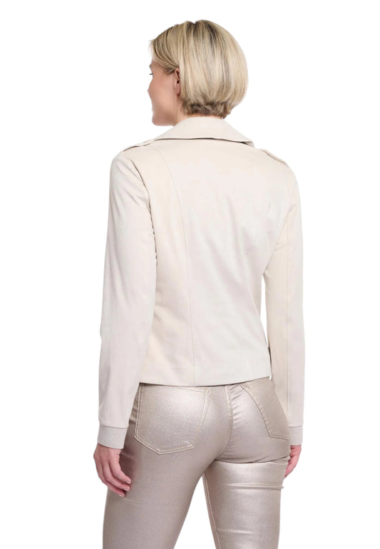 RINO & PELLE Biker Polsino Glitter Bianco Crema Oro MOSHA