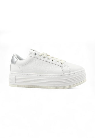 CALVIN KLEIN Sneaker Lthr Suola Alta Sneaker Donna Bianco YW0YW016320LC-PE25