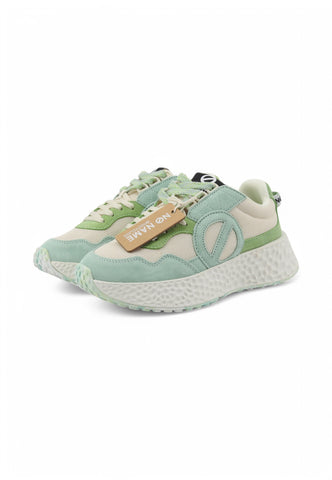 NO NAME Sneakers Donna Verde Bianco SNCMKSDS2Z-PE25