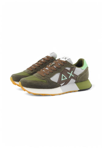 SUN68 Sneakers Uomo Verde Marrone Grigio Z35112-PE25-1906