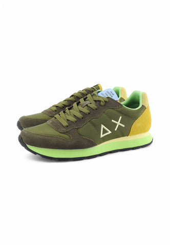 SUN68 Sneakers Uomo Verde Giallo Z35108-PE25-19