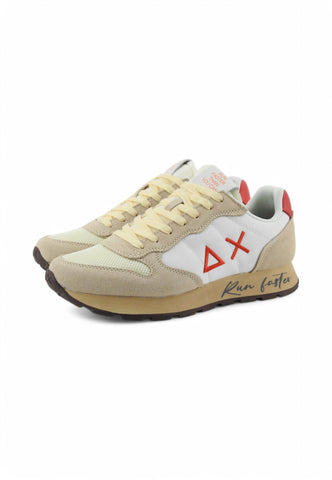 SUN68 Sneakers Uomo Bianco Beige Z35105-PE25-3110