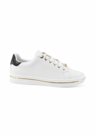 GUESS Sneakers Donna Bianco Marrone FLPSTAELE12-PE25-WHITE