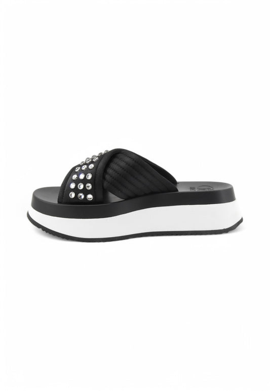 LIU JO Ciabatte Donna Nero Strass BA5091TX00122222-PE25