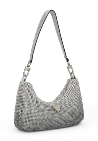 GUESS Borsa a mano Donna Argento Strass HWOY9350720-PE25-SIL