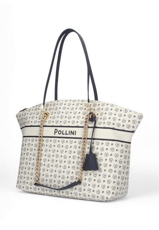 POLLINI Borsa Shopper Donna Bianco Blu TE8408PP02Q4911A-PE25