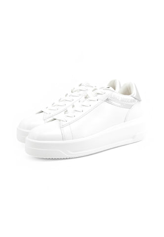 MOSCHINO Sneakers Donna Bianco Argento JA15525G0MIA210B-PE25