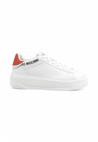 MOSCHINO Sneakers Donna Bianco Rosso JA15525G0MIA110F-PE25