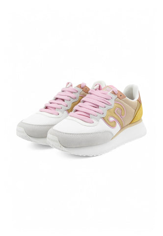 WUSHU Sneakers Donna Bianco Rosa 100007-000403-PE25