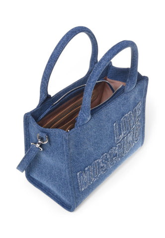 LOVE MOSCHINO Borsa a mano Donna Blu Denim JC4244PP0MKM0750-PE25