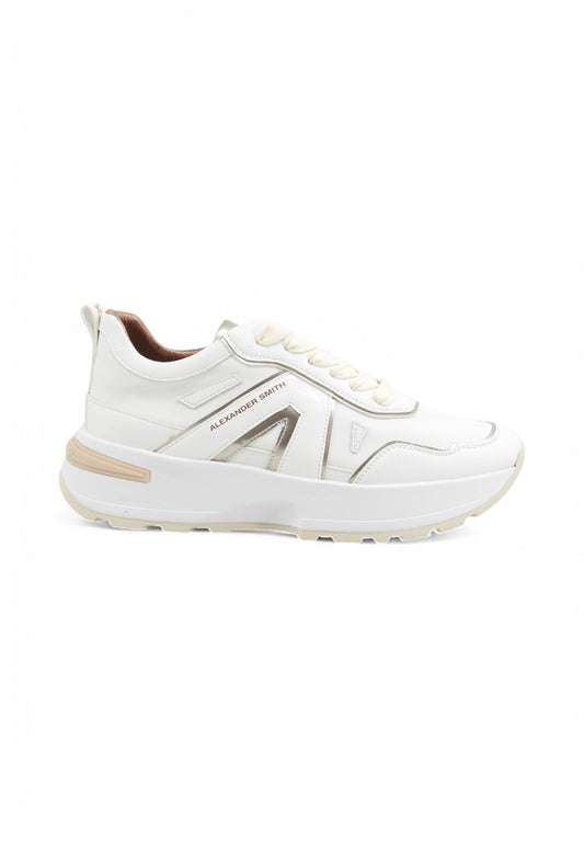 ALEXANDER SMITH Sneakers Donna Bianco Oro ASBBLPW-2047-WLD-PE25