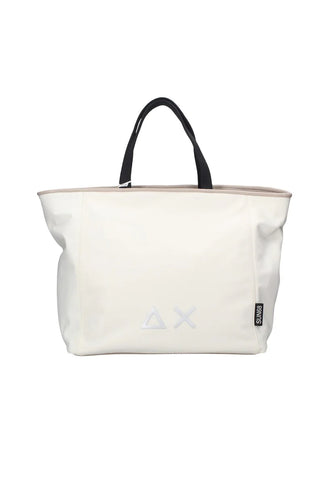 SUN68 Borsa a spalla Donna Bianco Panna Z44269