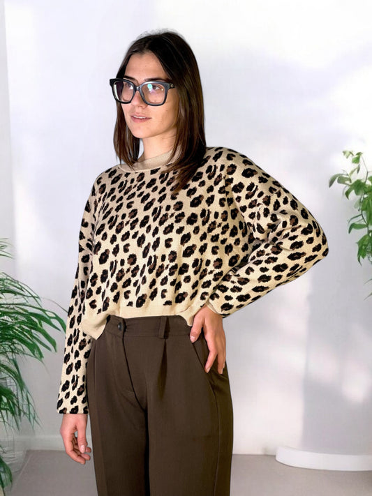 Maglione corto maculato ASTI