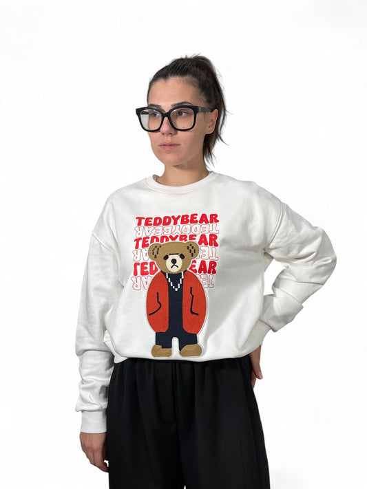 Felpa Orsetto scritte Tilde