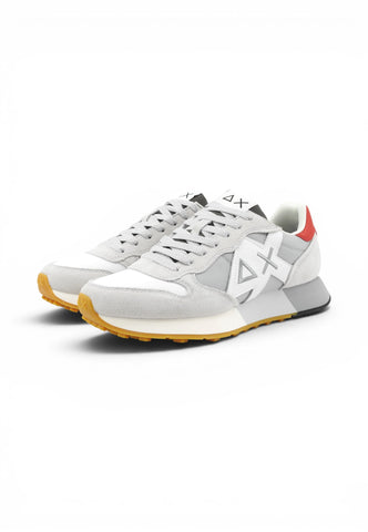 SUN68 Sneakers Uomo Grigio Bianco Rosso Z36116-PE26-0106