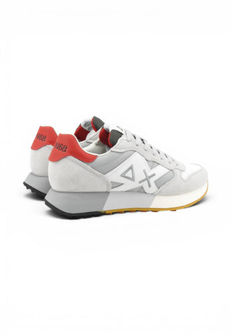 SUN68 Sneakers Uomo Grigio Bianco Rosso Z36116-PE26-0106
