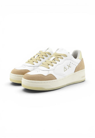 SUN68 Sneakers Donna Bianco Marrone Oro Z36253-PE26-0116