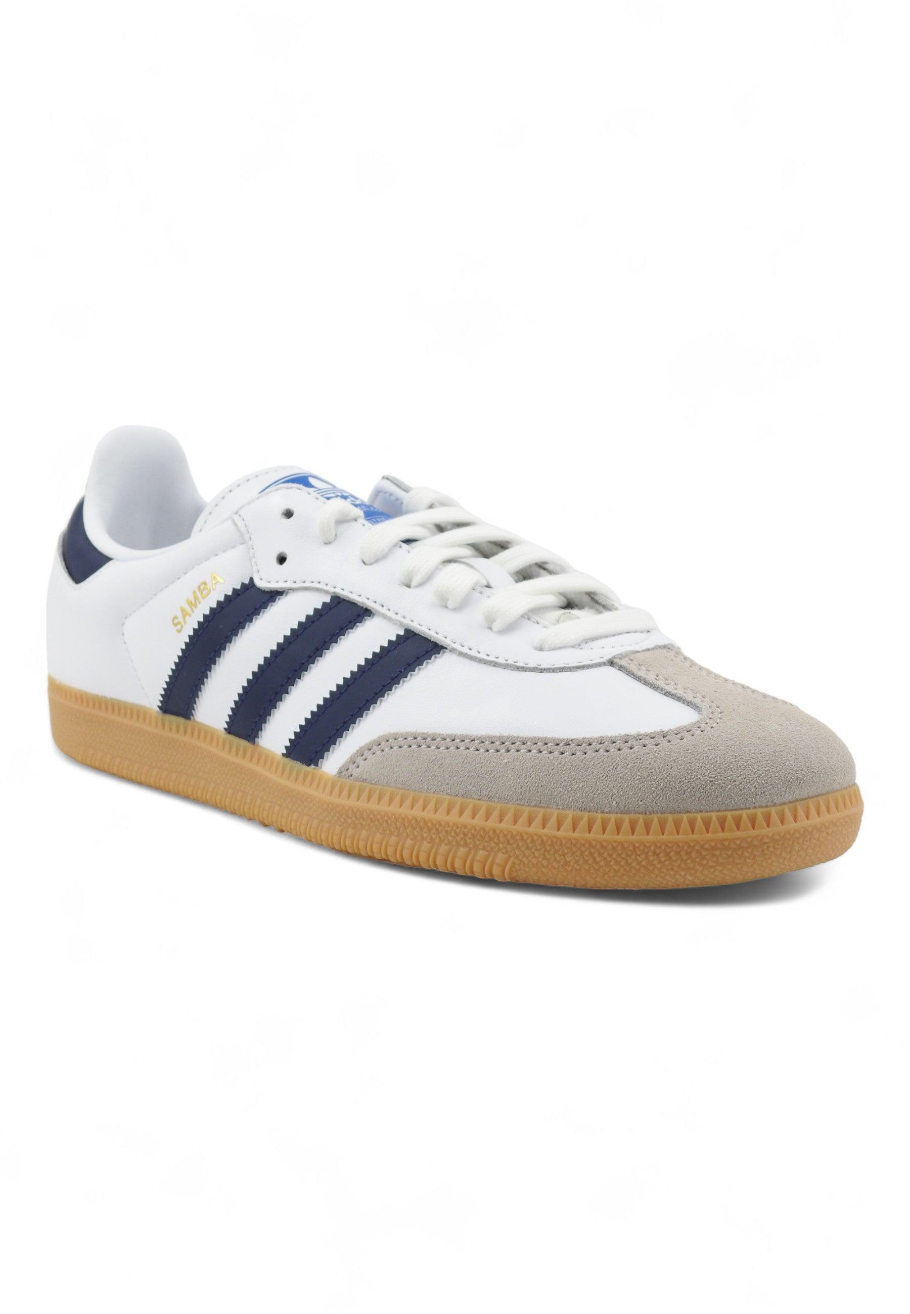 ADIDAS Samba Sneaker Uomo White Indigo IF3814 - Sandrini Calzature e Abbigliamento