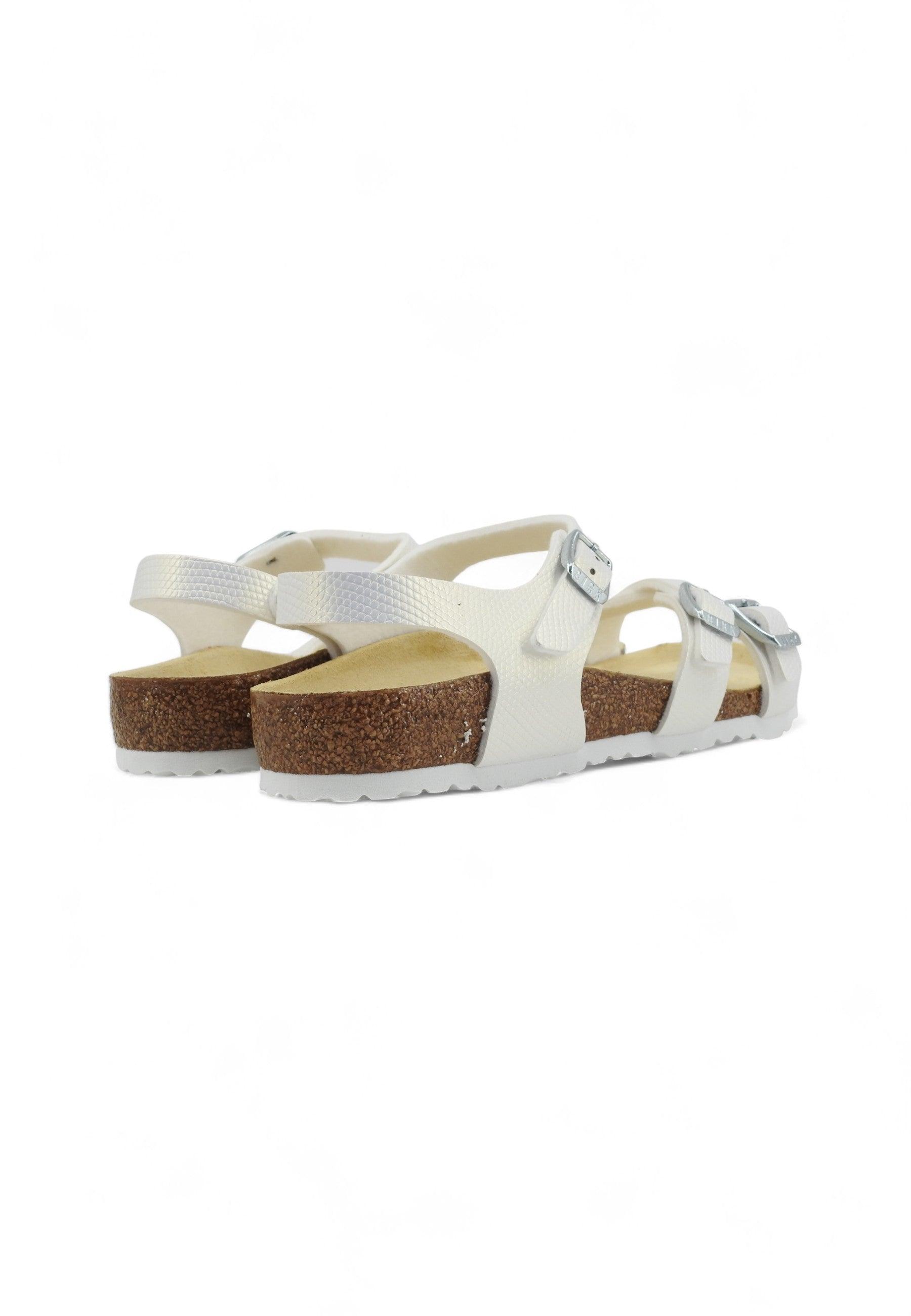 BIRKENSTOCK Kumba Kids Sandalo Bambino Shiny Lizard White 1026909 - Sandrini Calzature e Abbigliamento