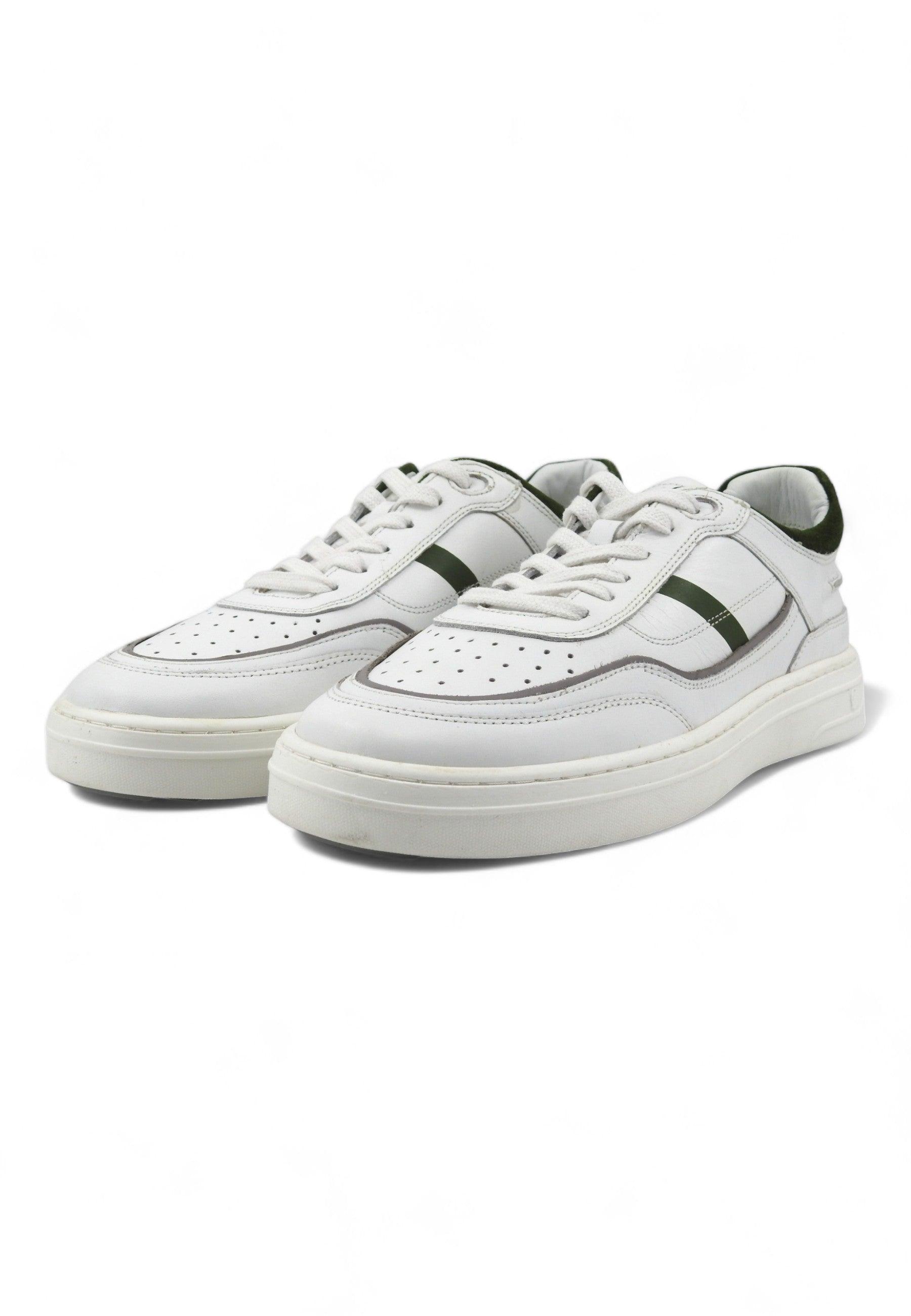 CAFENOIR Sneaker Basket Ox Sneaker Uomo Bianco Verde PV1002 - Sandrini Calzature e Abbigliamento