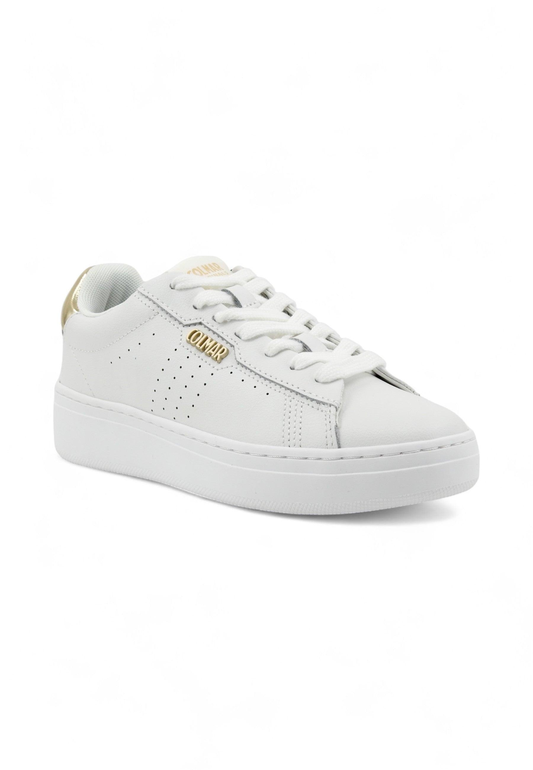 COLMAR Sneaker Donna White Gold BATES GLAM - Sandrini Calzature e Abbigliamento