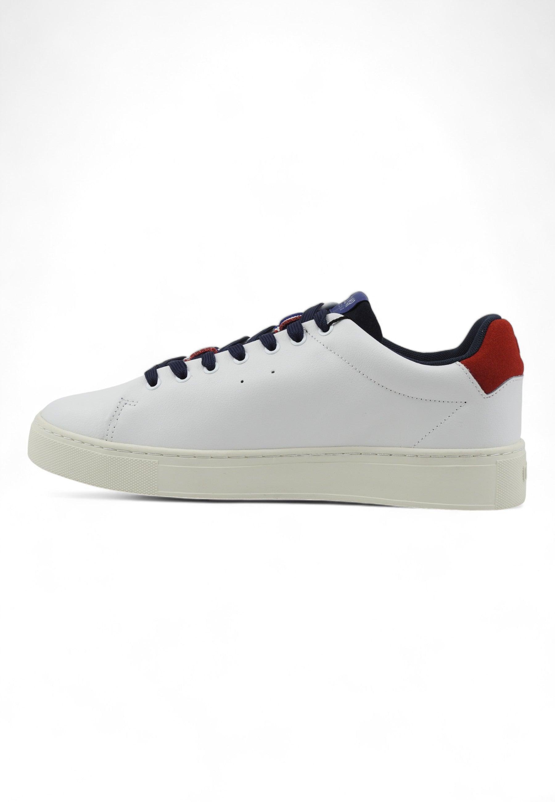 COLMAR Sneaker Uomo White Navy Red BATES GRADE - Sandrini Calzature e Abbigliamento