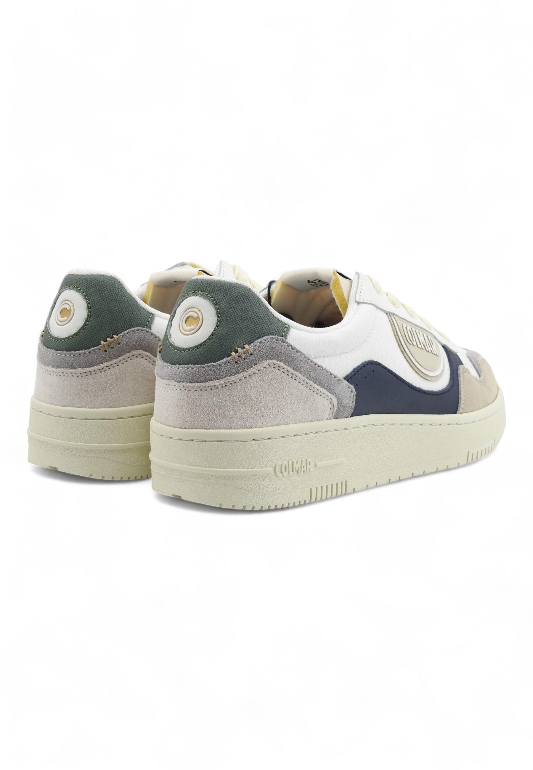 COLMAR Sneaker Uomo White Navy Sage Green AUSTIN BRIEF - Sandrini Calzature e Abbigliamento