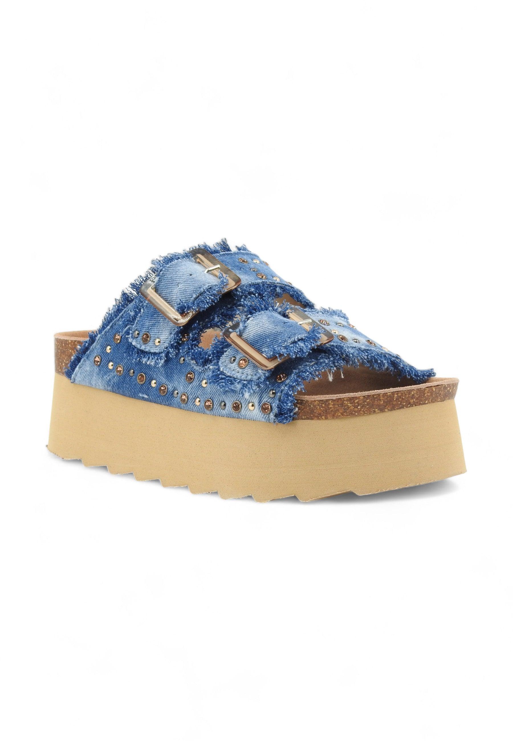 COLORS OF CALIFORNIA Ciabatta Platform Donna Jeans Denim HC.BES41 - Sandrini Calzature e Abbigliamento