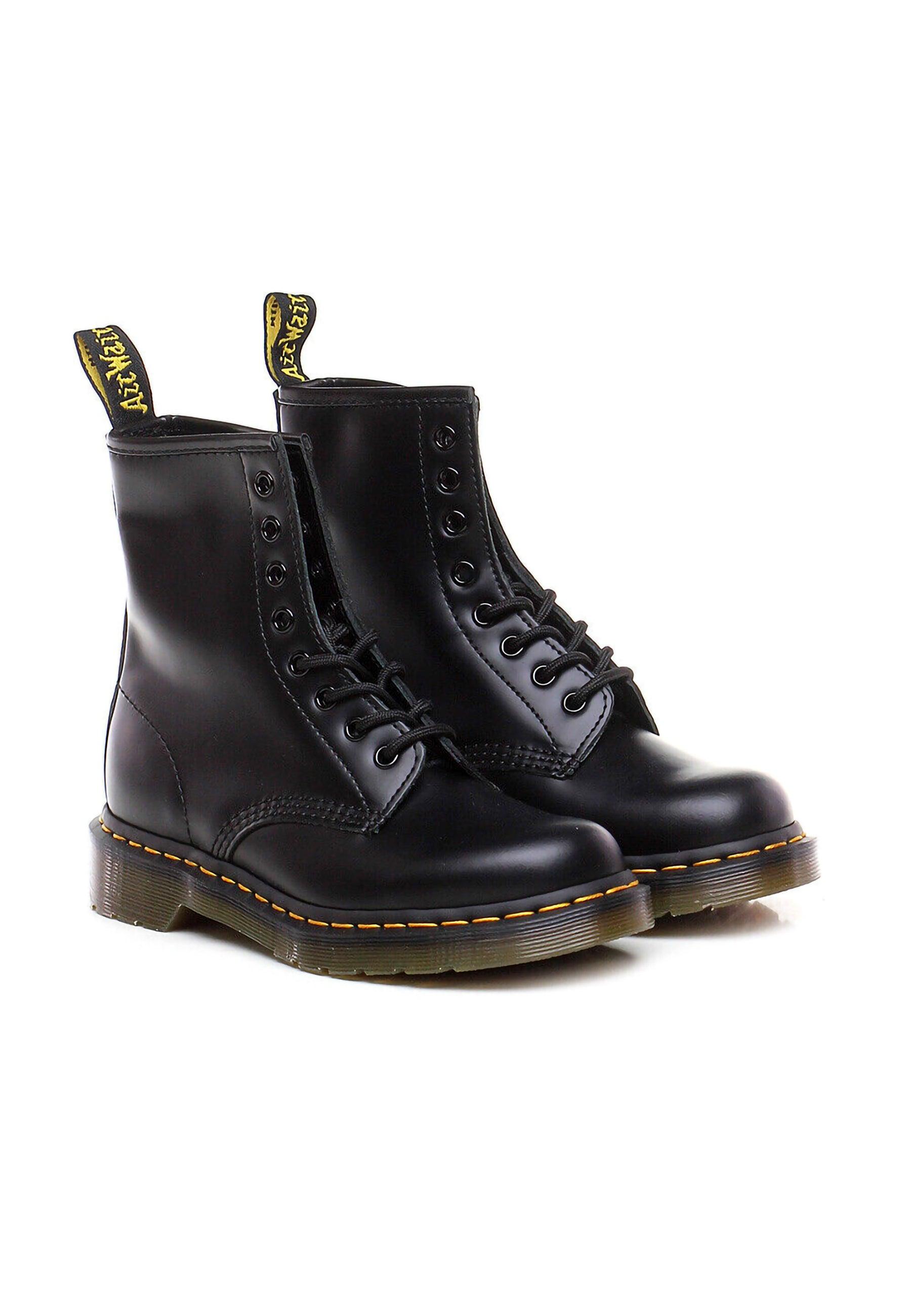 DR. MARTENS Stivaletto Anfibio Smooth Donna 8 Fori Black 1460-11822006 - Sandrini Calzature e Abbigliamento