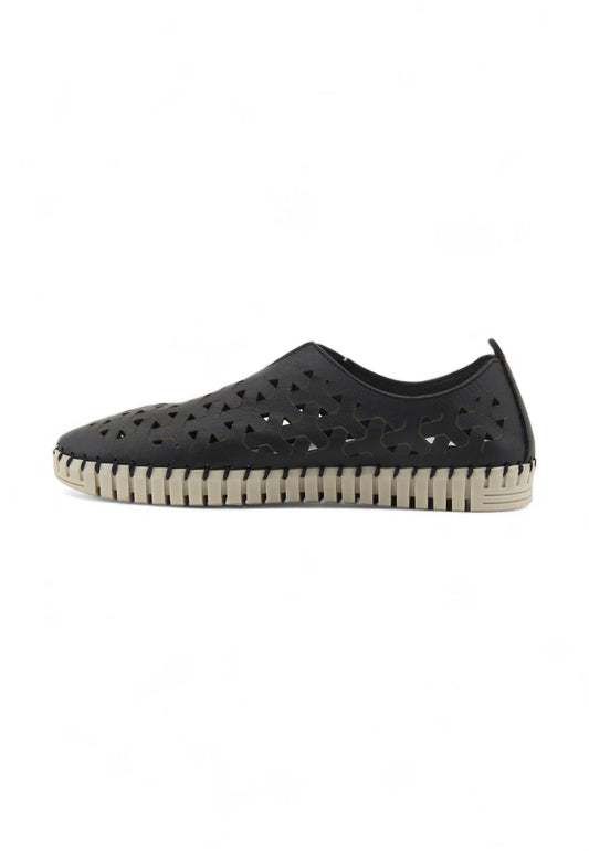 FRAU Cachemire Sneaker Slip On Traforato Donna Black 52M069 - Sandrini Calzature e Abbigliamento