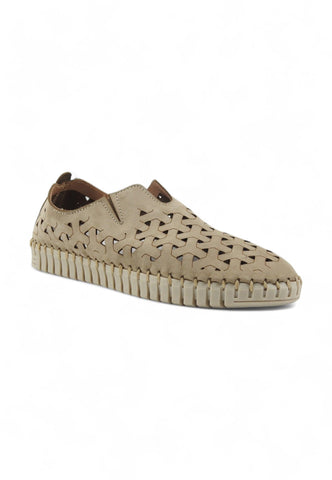 FRAU Nabuck Sneaker Slip On Traforato Donna Sabbia 52F069 - Sandrini Calzature e Abbigliamento