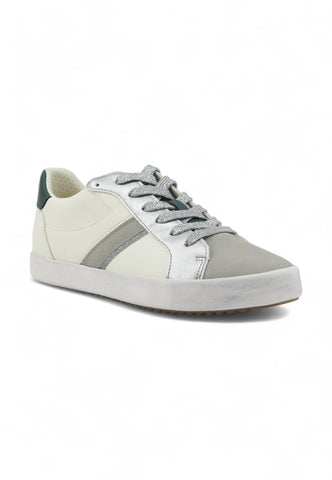 GEOX Blomiee Sneaker Donna Optic White Green D456HC000BCC1R3X - Sandrini Calzature e Abbigliamento