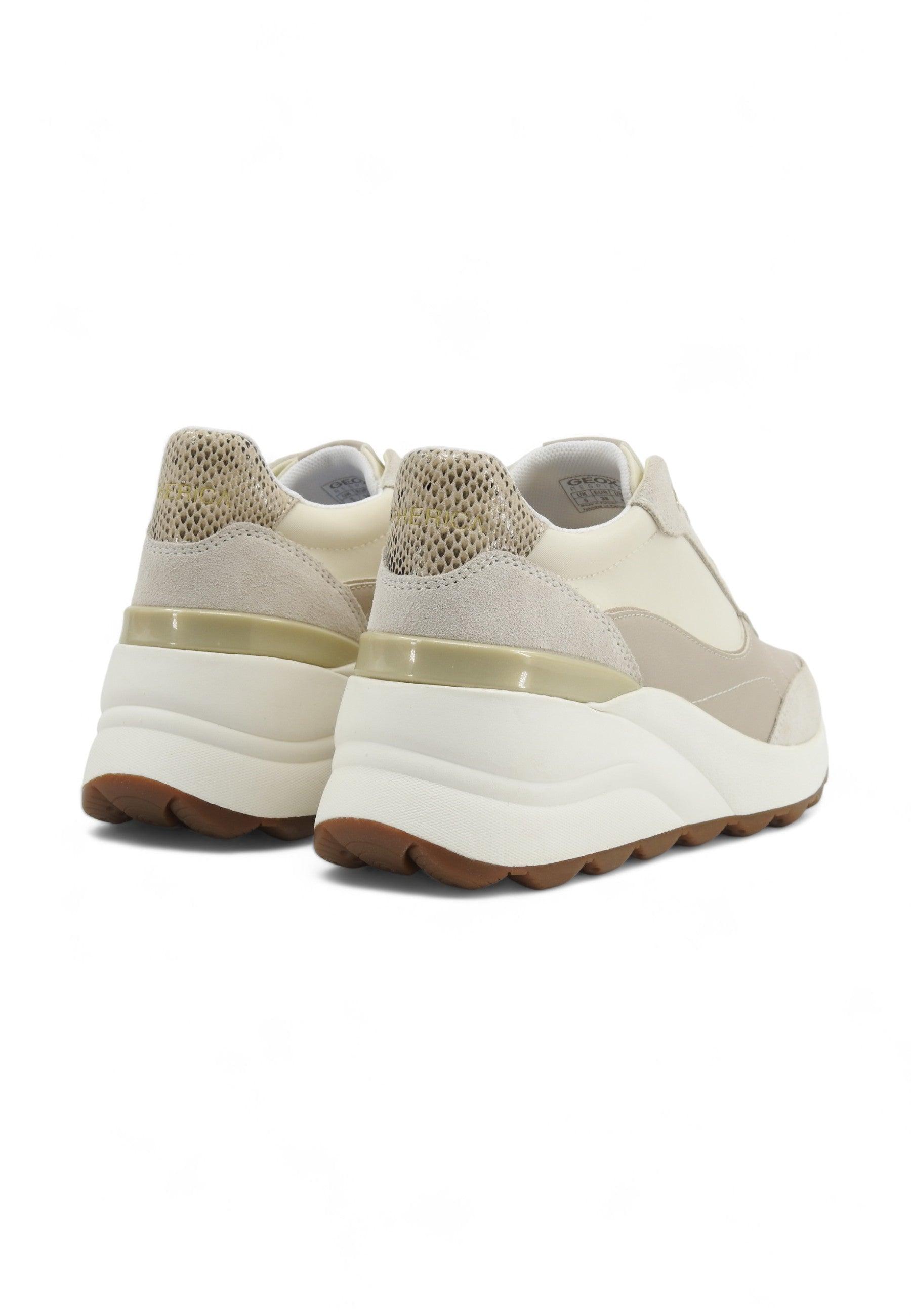 GEOX Spherica Sneaker Donna Light Sand Beige D45WAA05422C5322 - Sandrini Calzature e Abbigliamento
