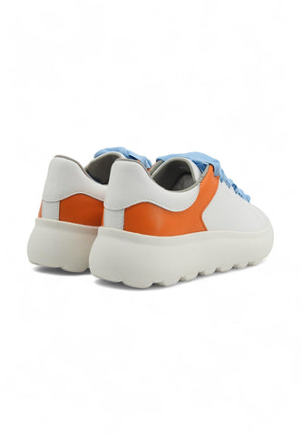 GEOX Spherica Sneaker Donna White Orange D45TCE085TUC0422 - Sandrini Calzature e Abbigliamento