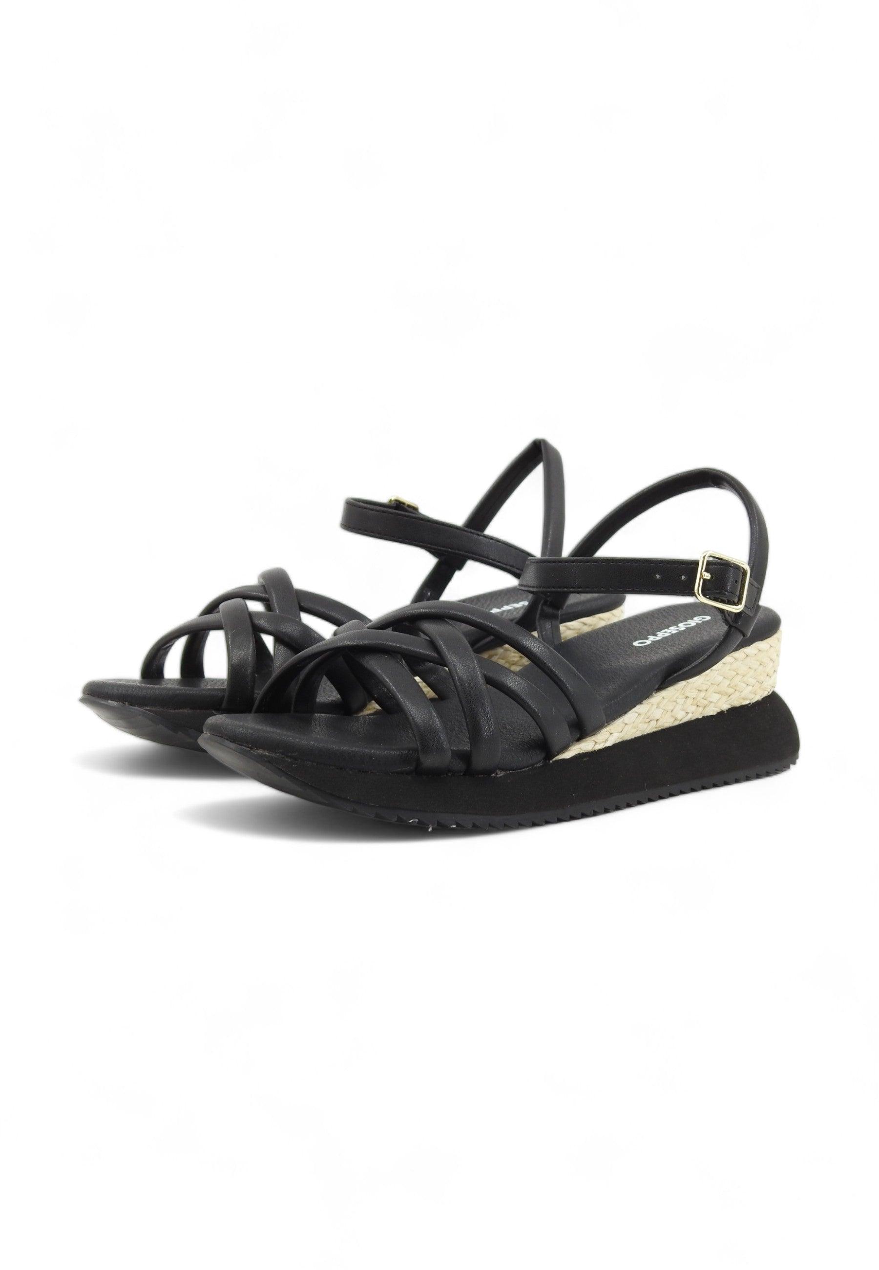 GIOSEPPO Permet Sandalo Donna Black 71060 - Sandrini Calzature e Abbigliamento