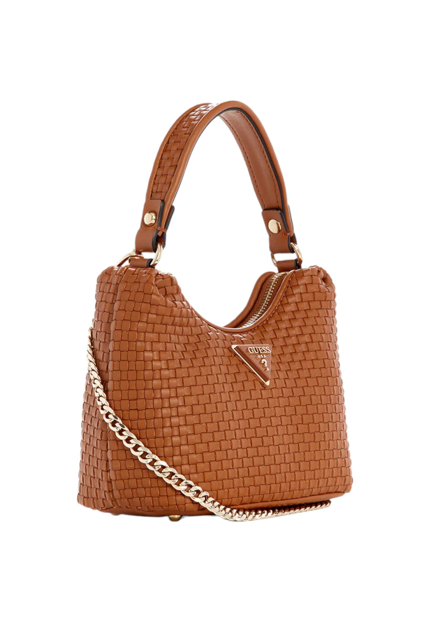 GUESS Etel Borsa Hobo Donna Cognac Marrone WW921973 - Sandrini Calzature e Abbigliamento
