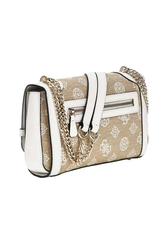 GUESS Lorealee Borsa Tracolla Donna White Logo JG922621 - Sandrini Calzature e Abbigliamento