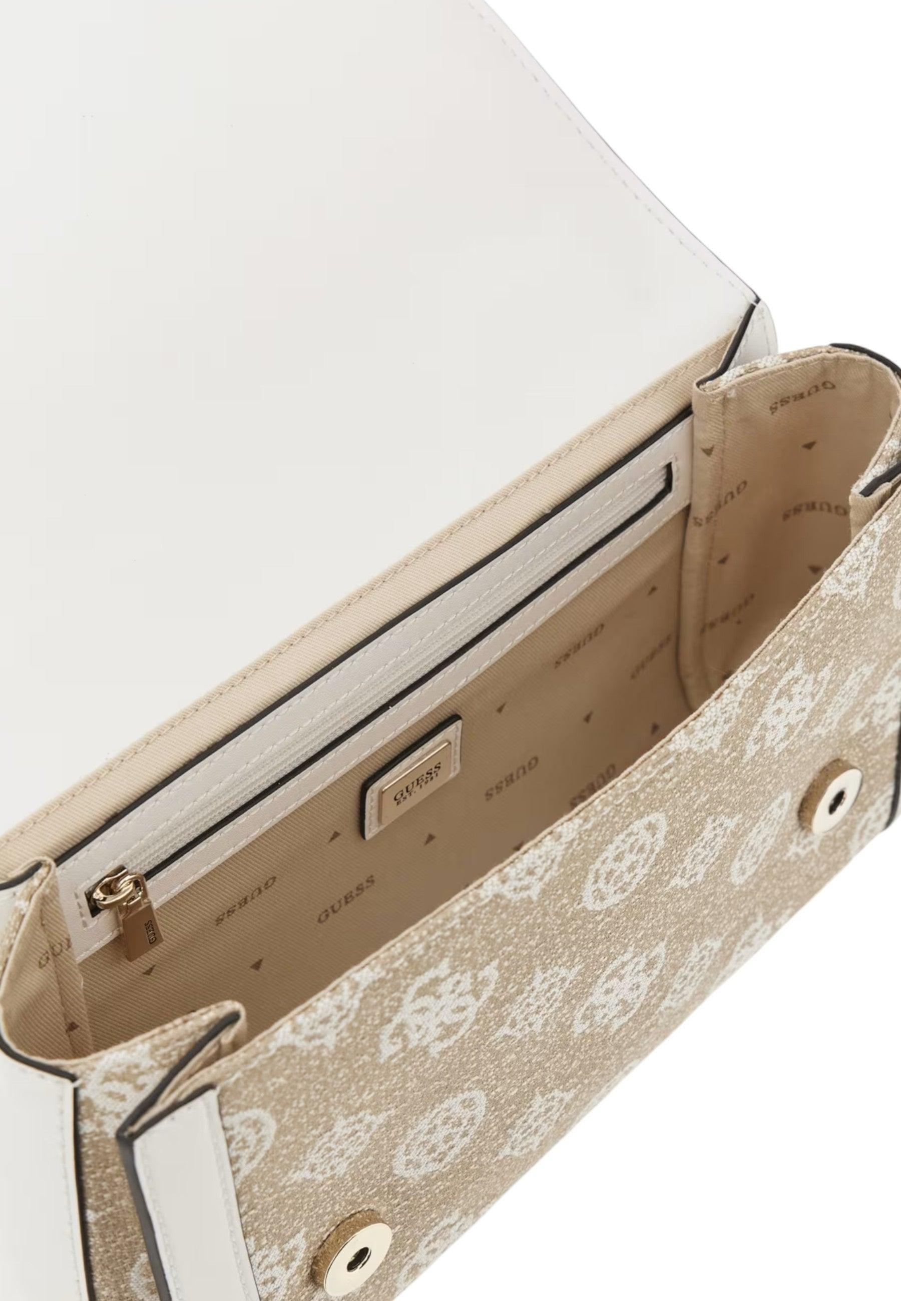 GUESS Lorealee Borsa Tracolla Donna White Logo JG922621 - Sandrini Calzature e Abbigliamento