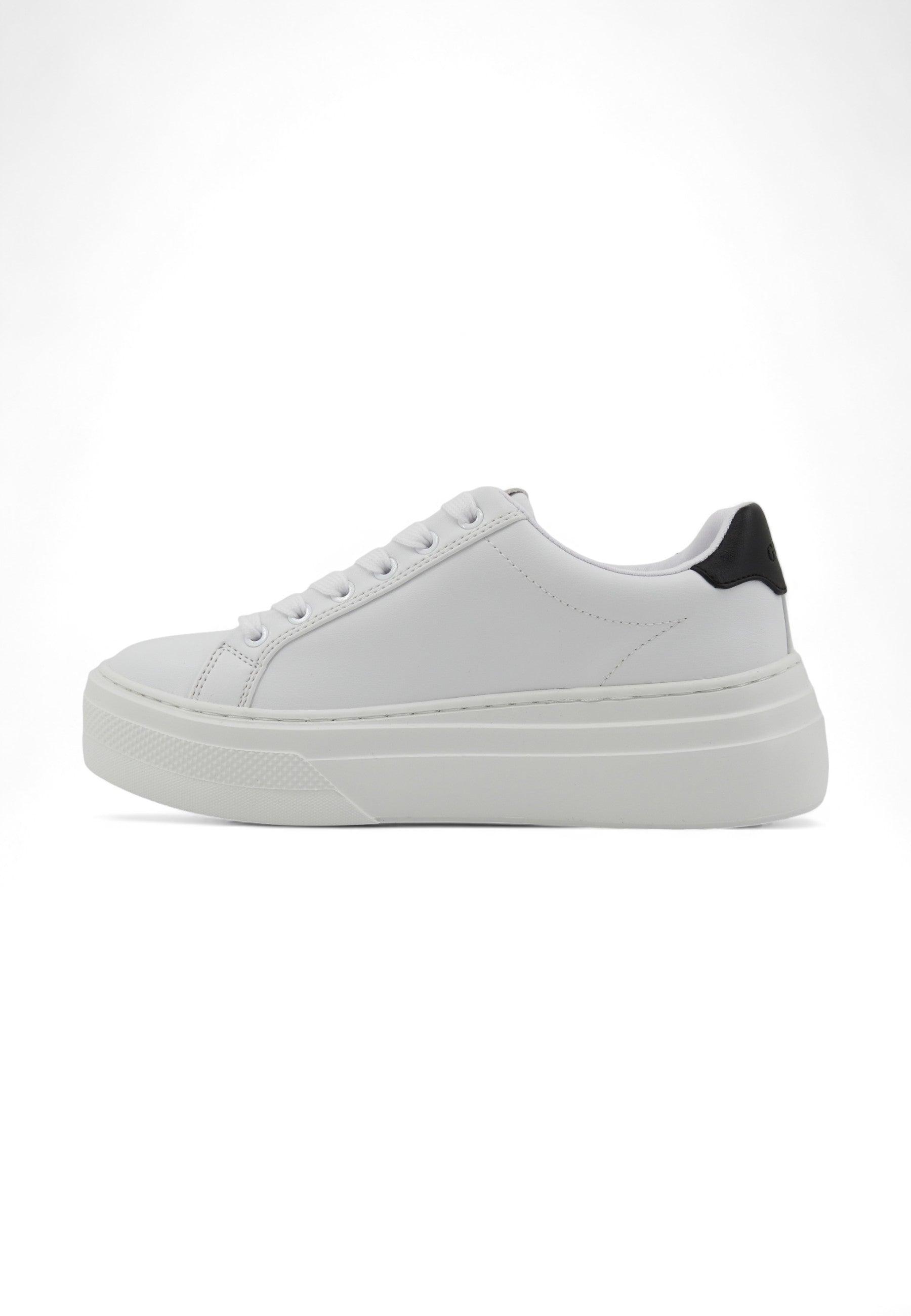 GUESS Sneaker Donna White Black FLGAMAELE12 - Sandrini Calzature e Abbigliamento