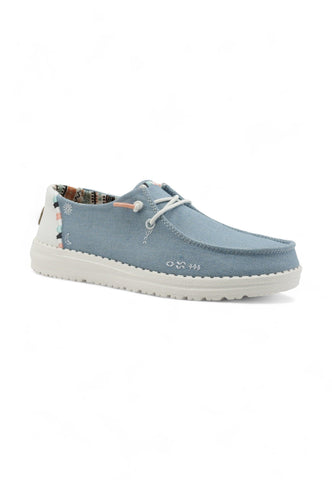 HEY DUDE Wendy Boho Sneaker Vela Donna Light Denim Azzurro 40054-4MH - Sandrini Calzature e Abbigliamento