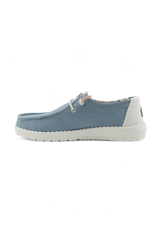 HEY DUDE Wendy Boho Sneaker Vela Donna Light Denim Azzurro 40054-4MH - Sandrini Calzature e Abbigliamento