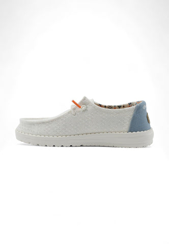 HEY DUDE Wendy Boho Sneaker Vela White Crochet 40054-1KF - Sandrini Calzature e Abbigliamento