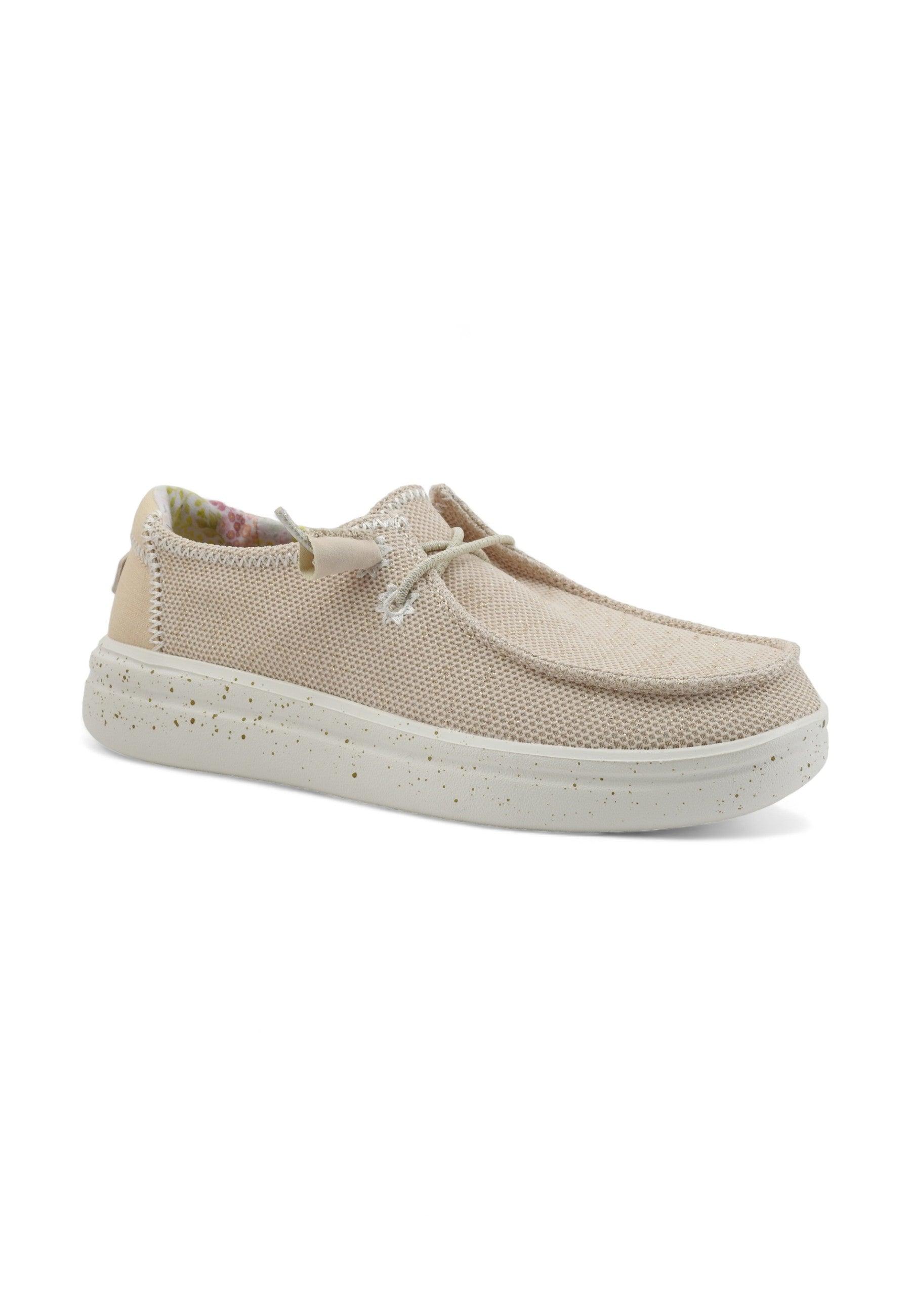 HEY DUDE Wendy Rise Sneaker Vela Donna Dove Beige 40076-1KV - Sandrini Calzature e Abbigliamento