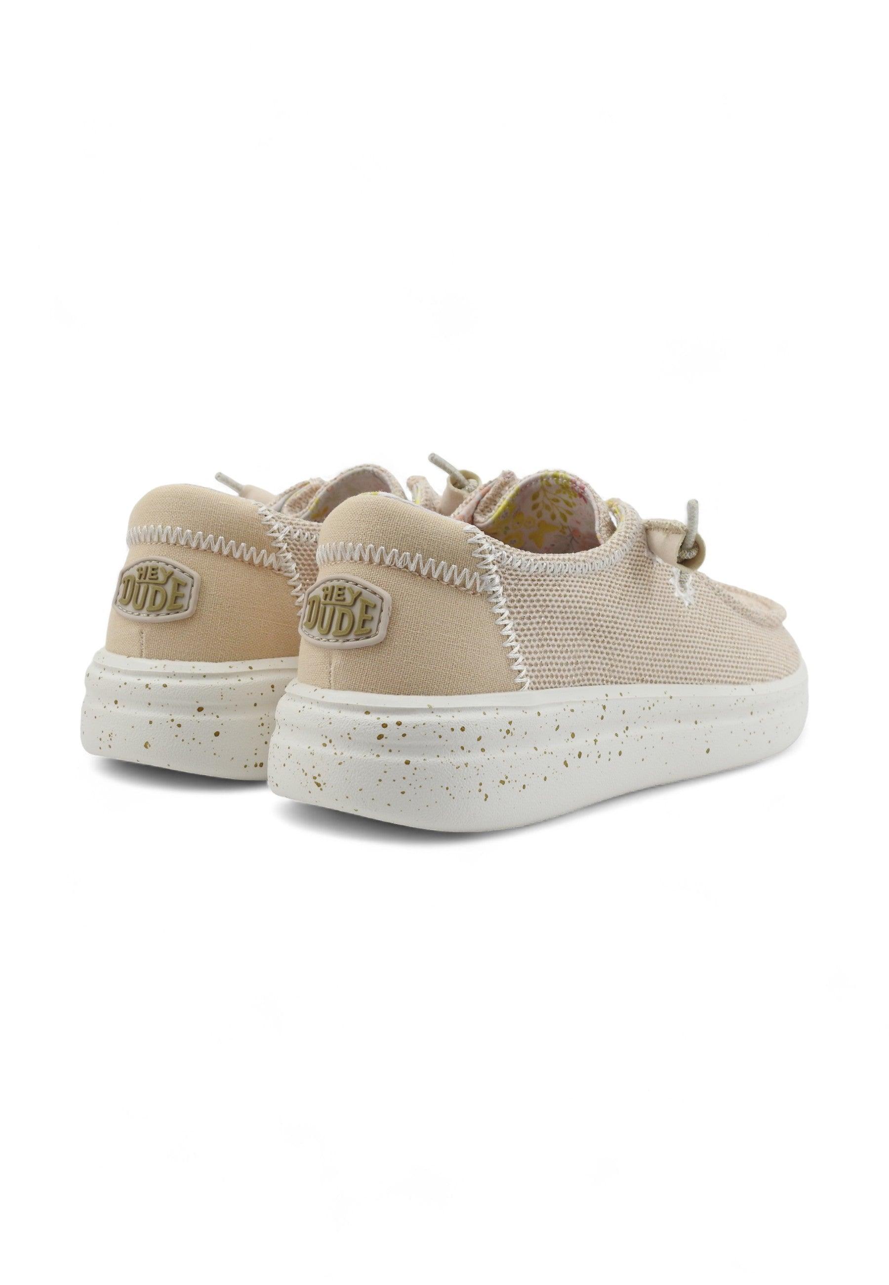 HEY DUDE Wendy Rise Sneaker Vela Donna Dove Beige 40076-1KV - Sandrini Calzature e Abbigliamento