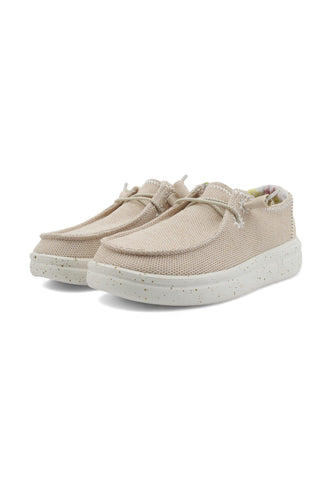 HEY DUDE Wendy Rise Sneaker Vela Donna Dove Beige 40076-1KV - Sandrini Calzature e Abbigliamento