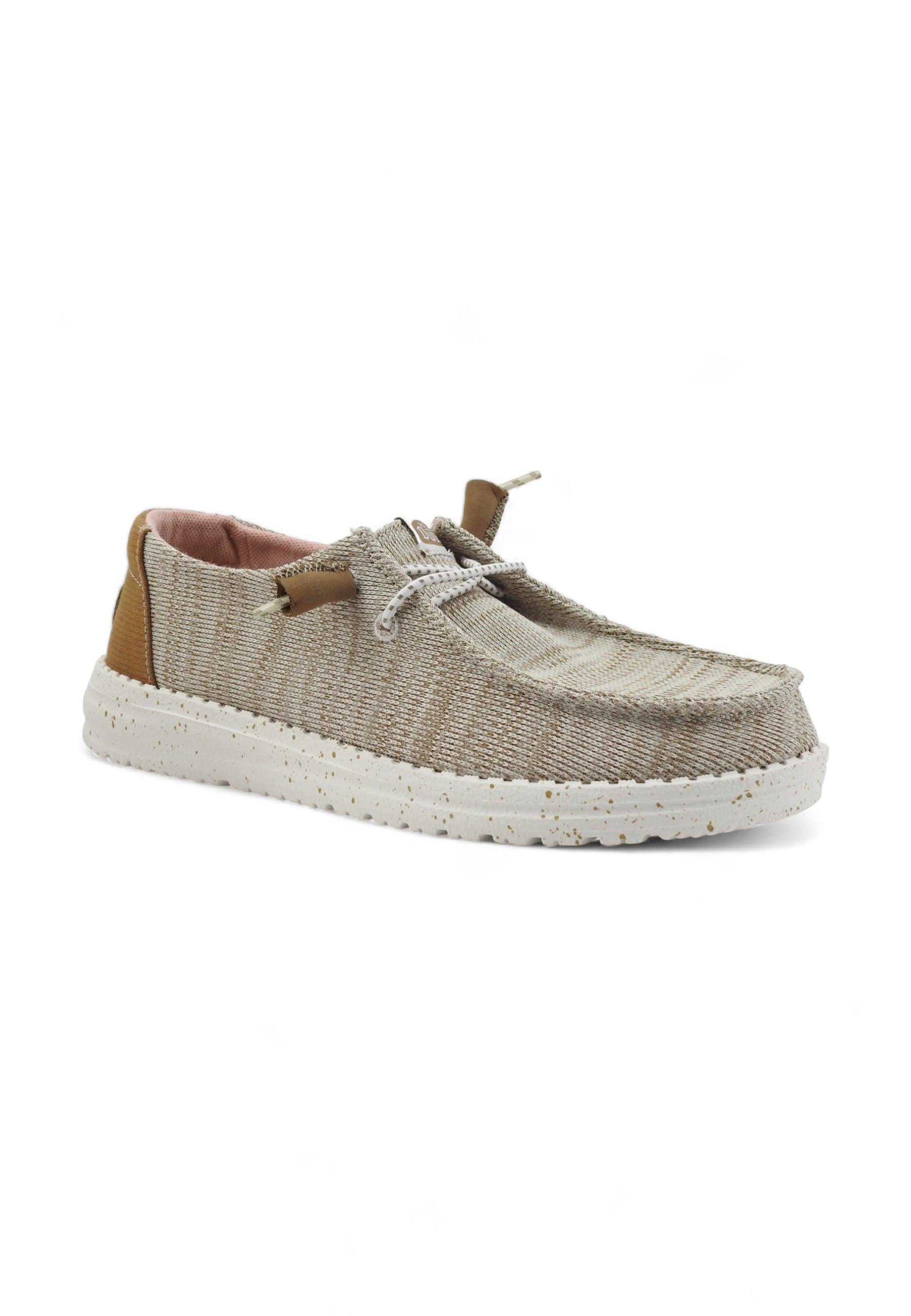 HEY DUDE Wendy Sport Sneaker Vela Walnut Beige 40414-267 - Sandrini Calzature e Abbigliamento