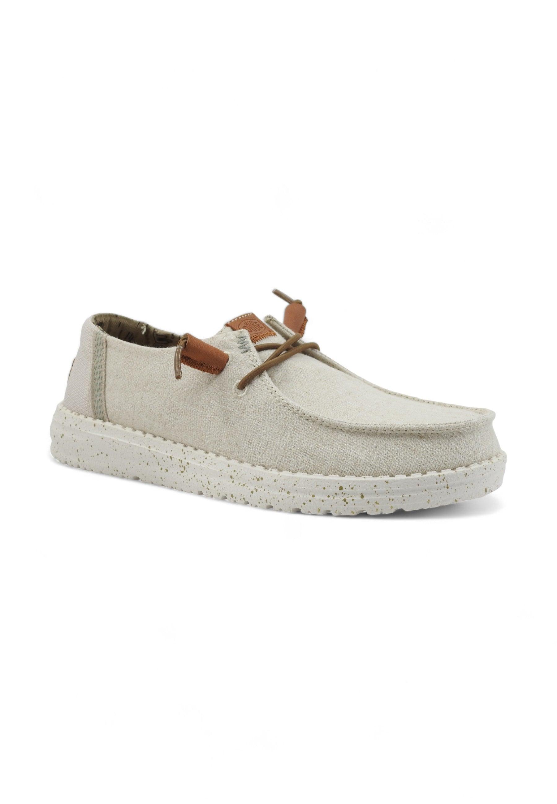 HEY DUDE Wendy Washed Sneaker Vela Donna Cream 40297-13R - Sandrini Calzature e Abbigliamento