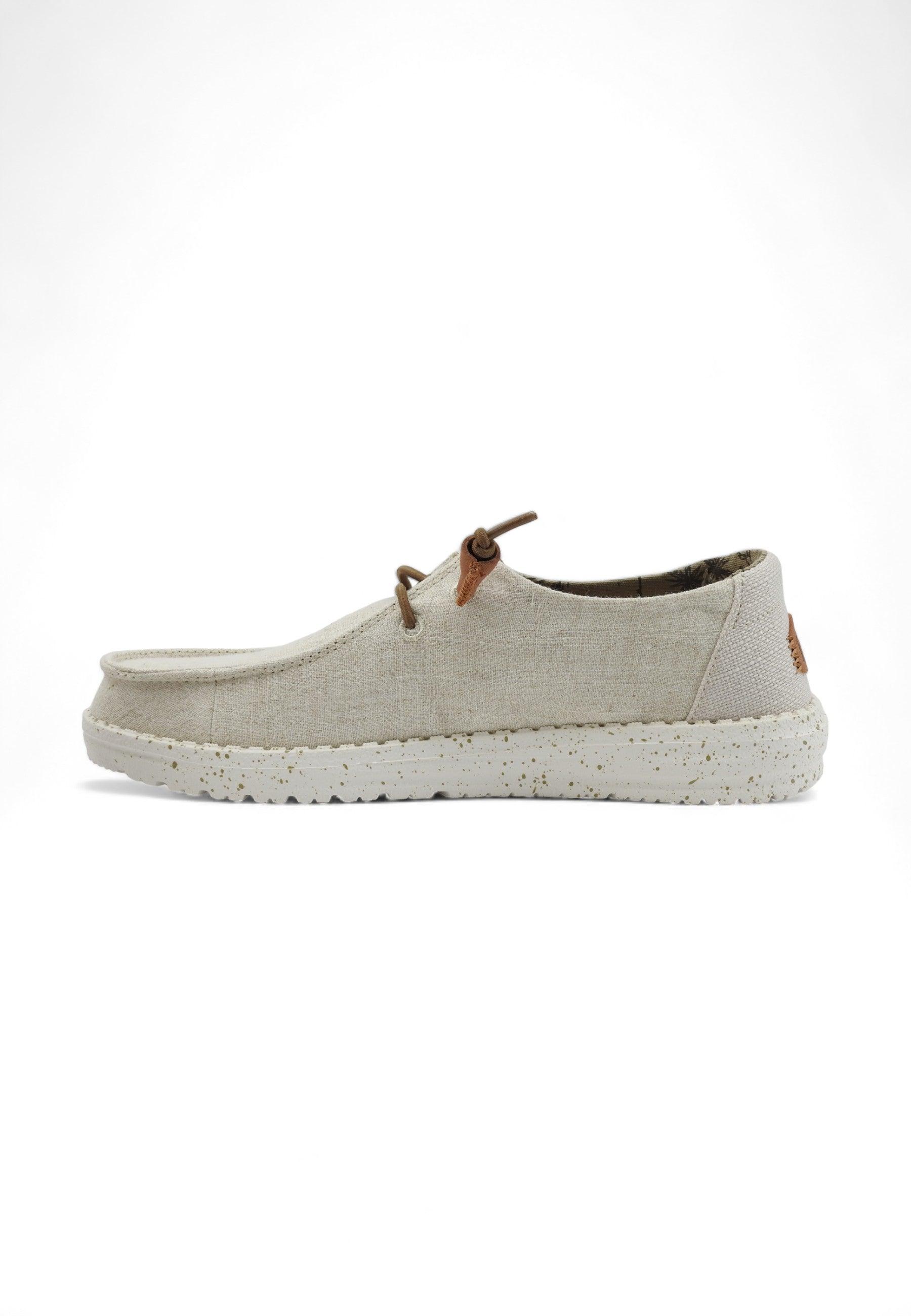 HEY DUDE Wendy Washed Sneaker Vela Donna Cream 40297-13R - Sandrini Calzature e Abbigliamento