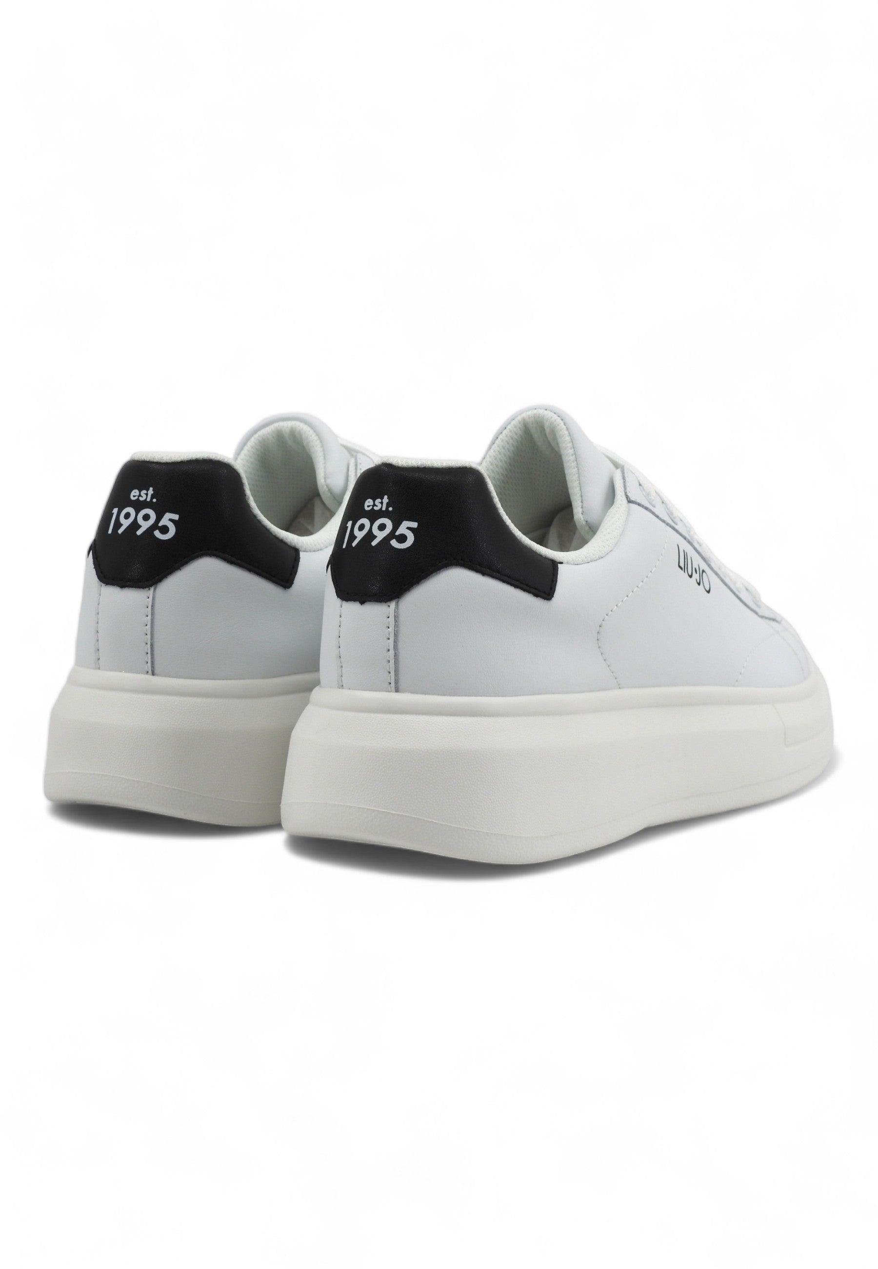 LIU JO Big 01 Sneaker Uomo White Black 7B4027-PX474 - Sandrini Calzature e Abbigliamento